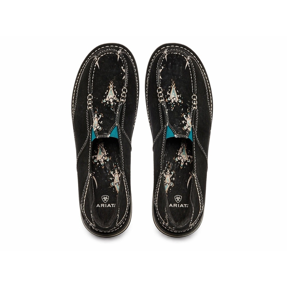 Ariat Cruisers Womens Size 8 Black Slip On Shoes Casual Comfort Flats